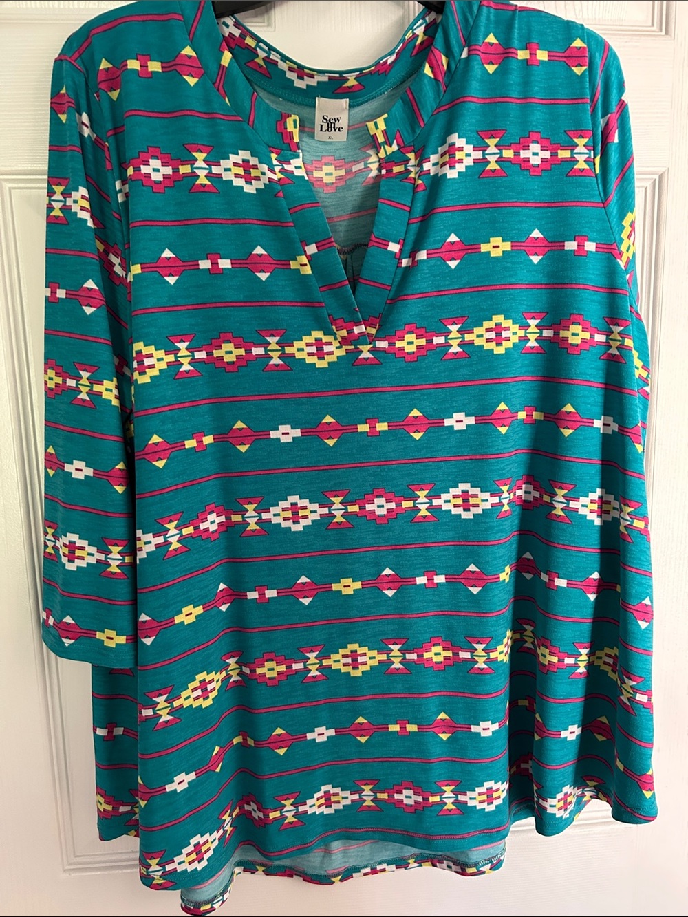 Womans southwest print top